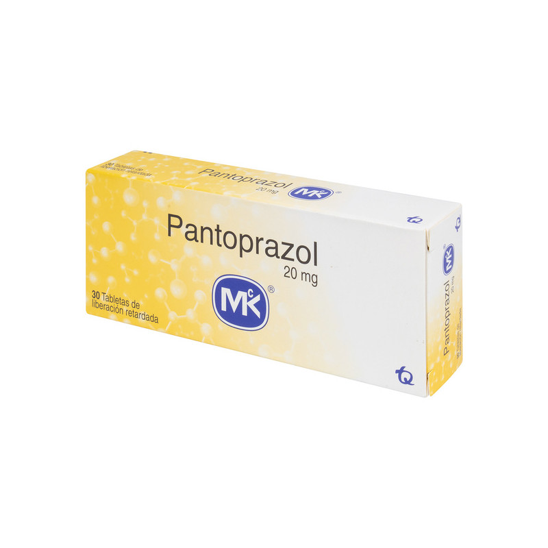 PANTOPRAZOL 20 MG 30 TABLETAS MK