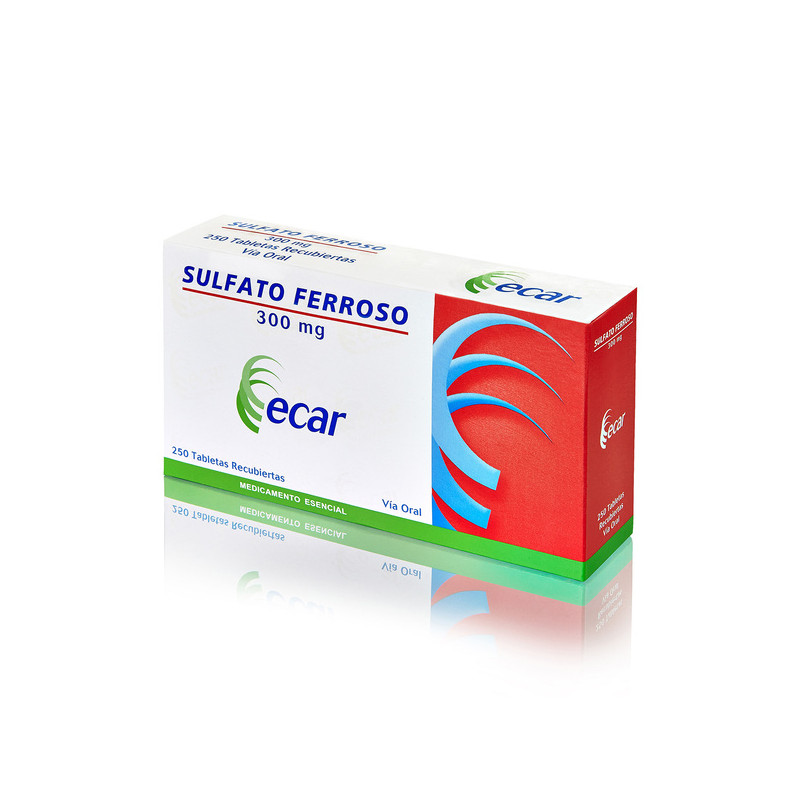 SULFATO FERROSO 300 MG 250 TABLETAS EC