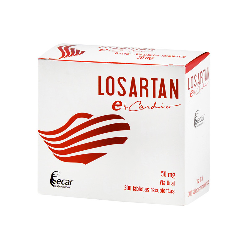 LOSARTAN 50 MG 300 TBS EC