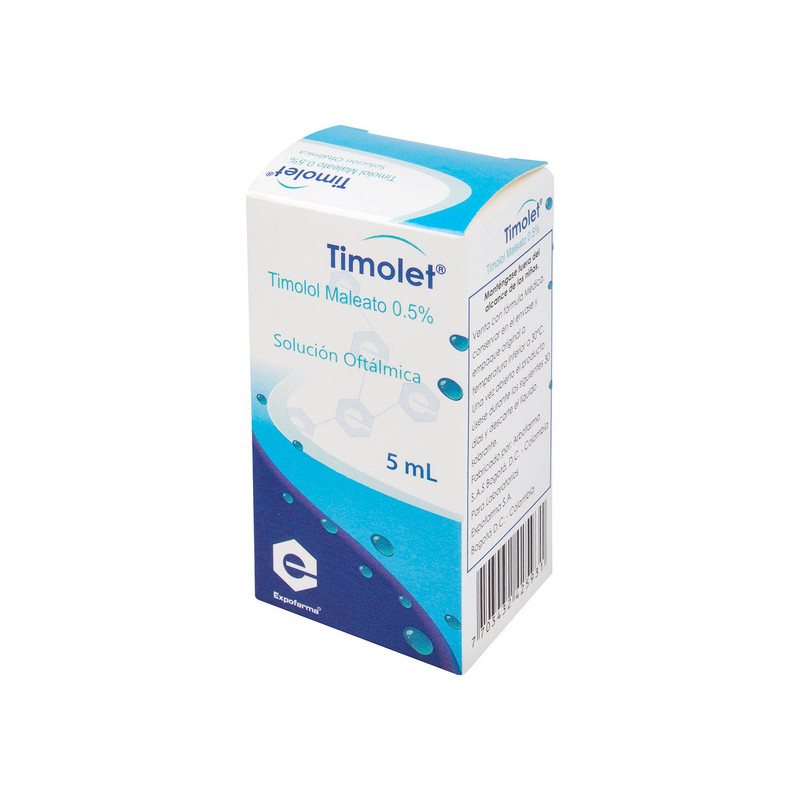 TIMOLOL MALEATO 0.5% GOTAS OFTAL.5 ML EX