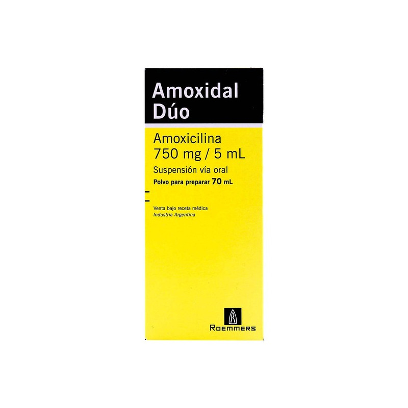 AMOXIDAL DUO 750 MG SUSPENSION 70 ML