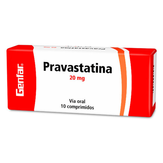 ( ) PRAVASTATINA 20 MG 10 TABLETAS GF