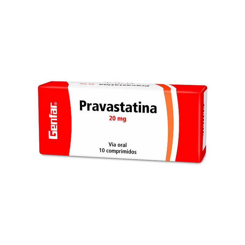 ( ) PRAVASTATINA 20 MG 10 TABLETAS GF