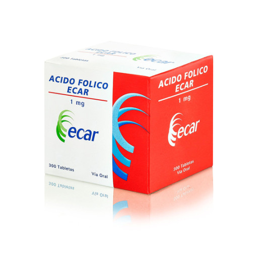 ACIDO FOLICO 1 MG 300 TABLETAS EC