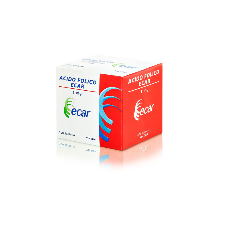 ACIDO FOLICO 1 MG 300 TABLETAS EC