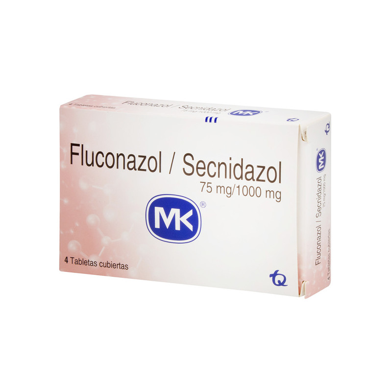 FLUCONAZOL 75 MG SECNIDAZOL 1 G 4 TBS MK