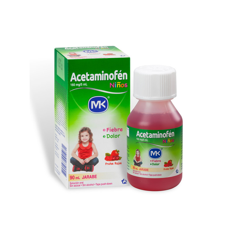 ACETAMINOFEN 160MG/5ML JARABE 90ML MK