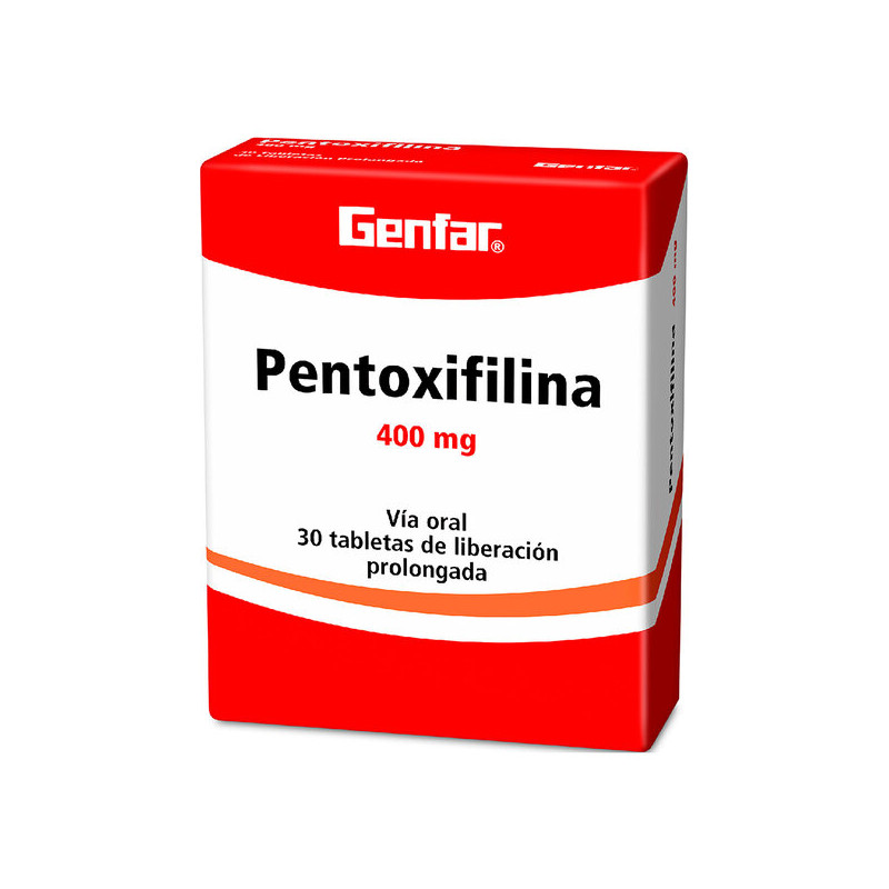 ( ) PENTOXIFILINA 400 MG 30 TABLETAS GF