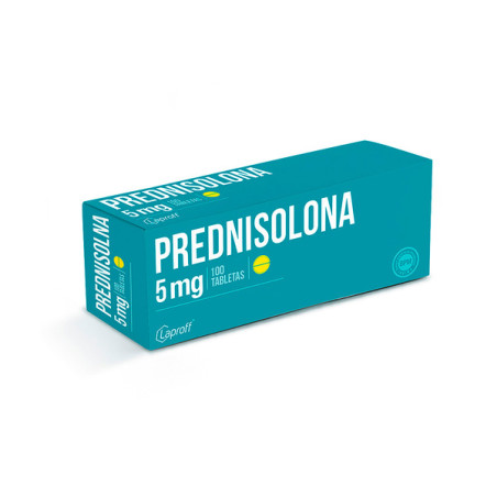 PREDNISOLONA 5 MG 100 TABLETAS LP