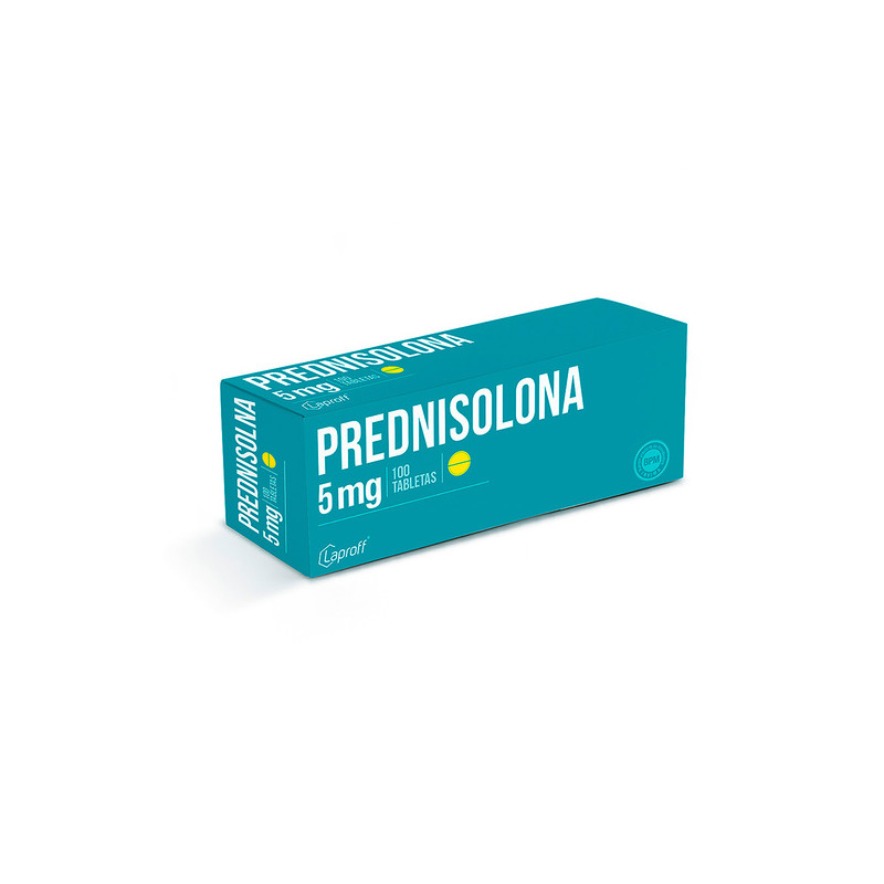 PREDNISOLONA 5 MG 100 TABLETAS LP