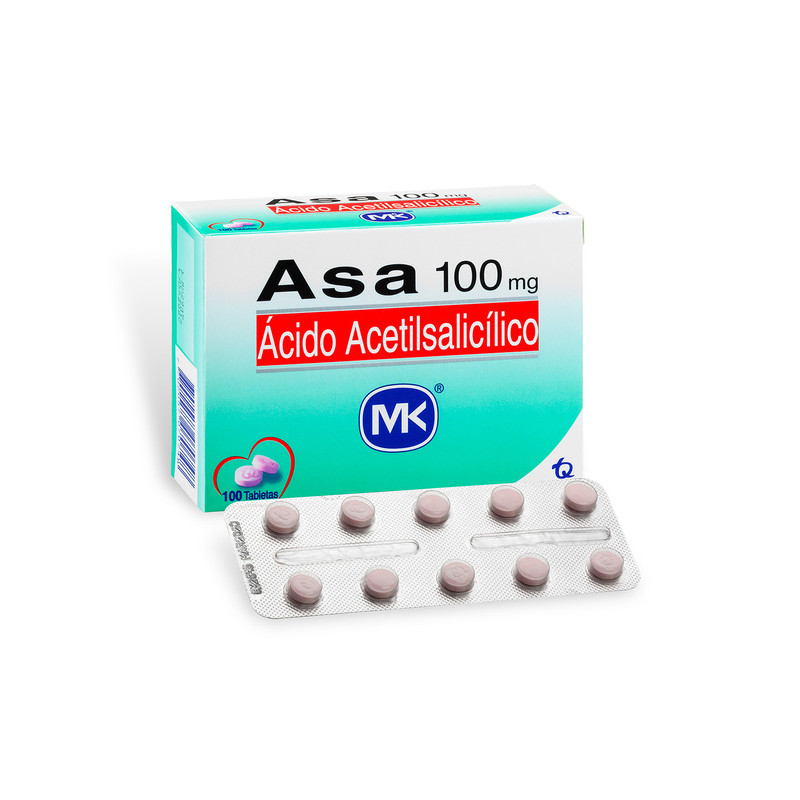 ASA 100 MG 100 TABLETAS MK
