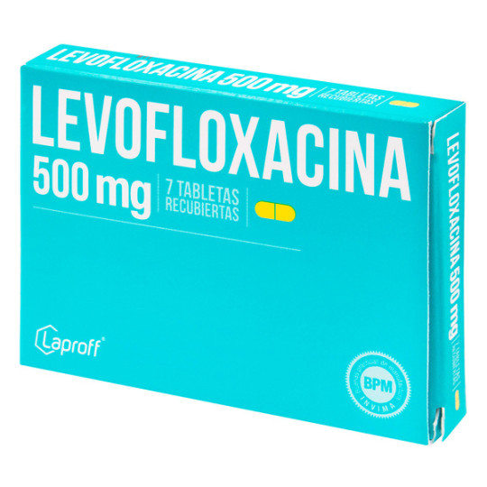 LEVOFLOXACINO 500 MG 7 TABLETAS LP