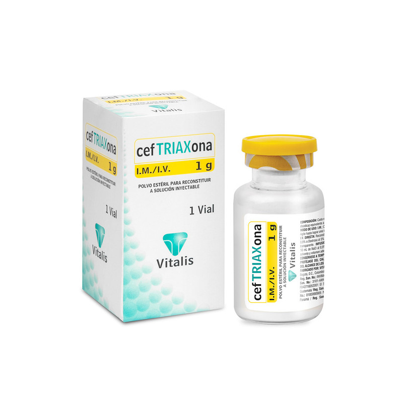 CEFTRIAXONA 1 G 1 AMPOLLAS VT