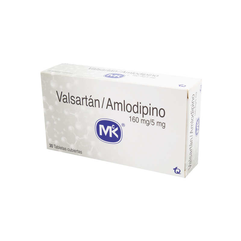 VALSARTAN AMLODIPINO 160/5 MG 30 TBS MK