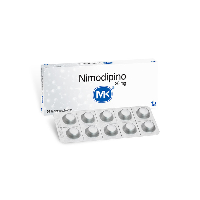 NIMODIPINO 30 MG 20 TABLETAS MK