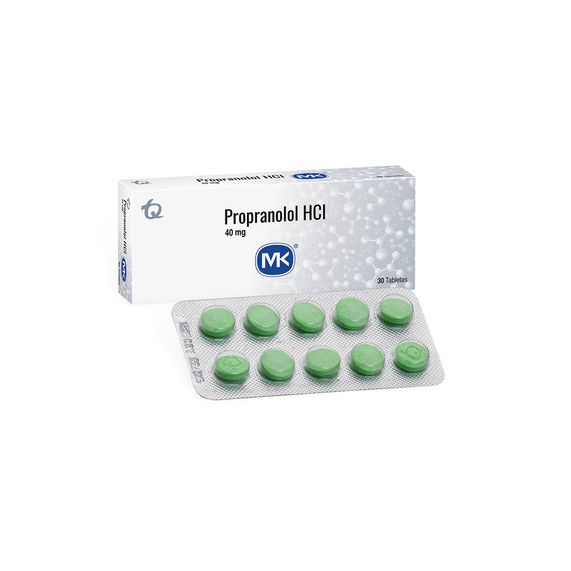 PROPRANOLOL CLORHIDRATO 40 MG 30 TBS MK