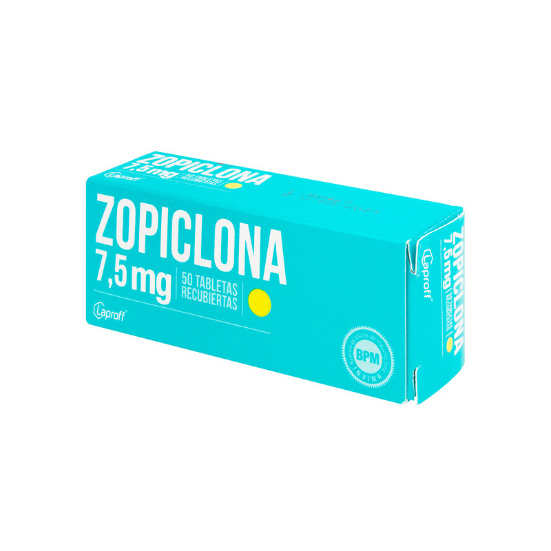 ZOPICLONA 7.5 MG 50 TABLETAS LP