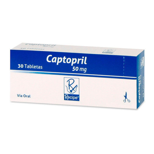 CAPTOPRIL 50 MG 30 TABLETAS RC
