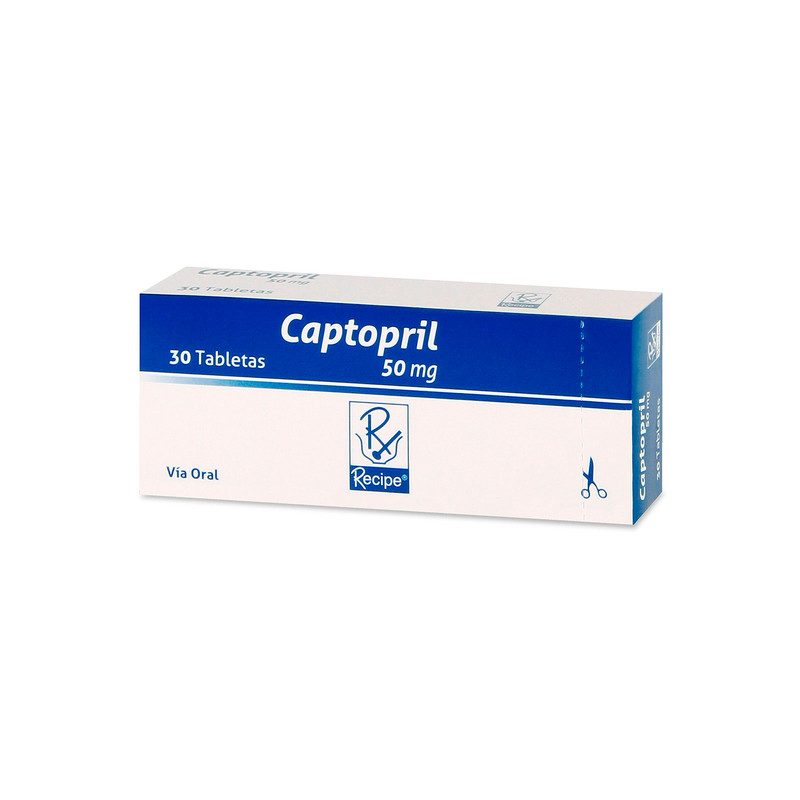 CAPTOPRIL 50 MG 30 TABLETAS RC