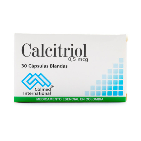 ( ) CALCITRIOL 0.50 MCG 30 CAPSULAS PC