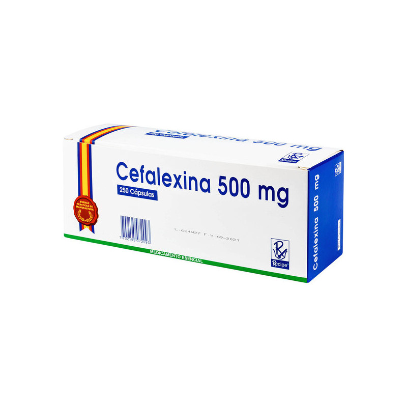CEFALEXINA 500 MG 250 CAPSULAS  RC (A)