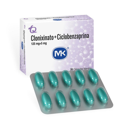 CLONIXINATO 125MG CICLOBENZ 5MG 20TBS