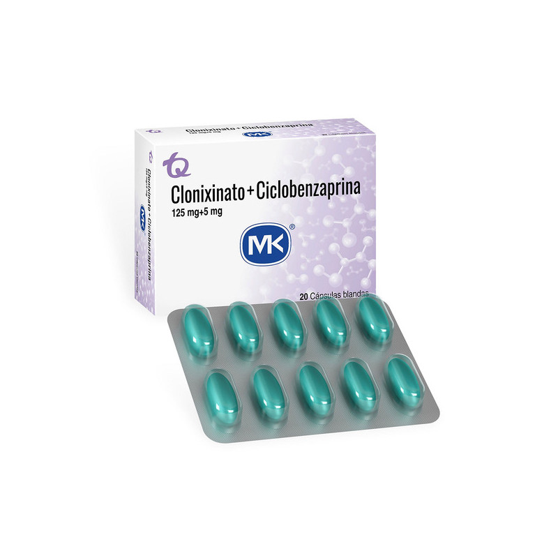 CLONIXINATO 125MG CICLOBENZ 5MG 20TBS