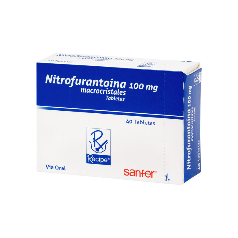 NITROFURANTOINA 100 MG 40 TABLETAS RC