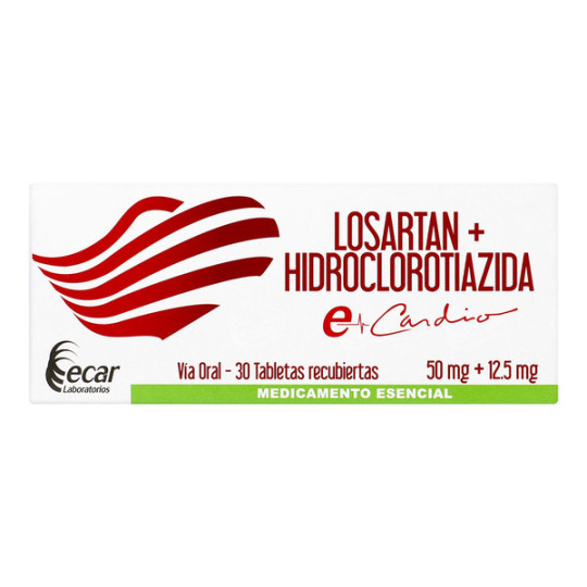 LOSARTAN 50 MG HCT 12.5 MG 30 TBS EC