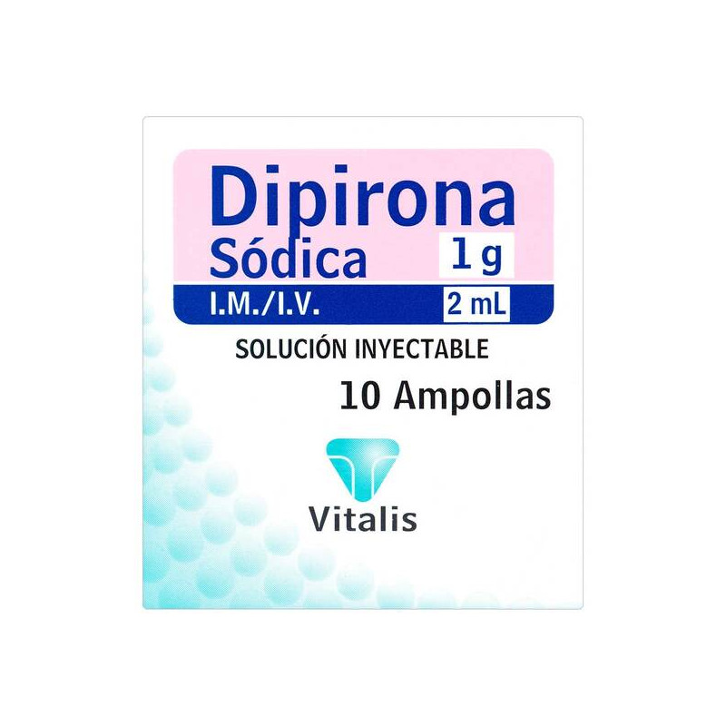 DIPIRONA 1 GR/2 ML 10 AMPOLLAS VT