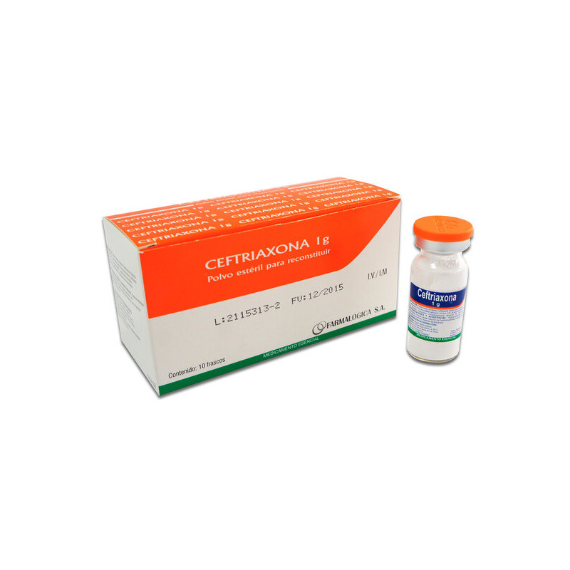 CEFTRIAXONA 1 GR 10 AMPOLLA RC