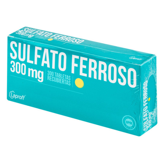 SULFATO FERROSO 300 MG 300 TABLETAS LP