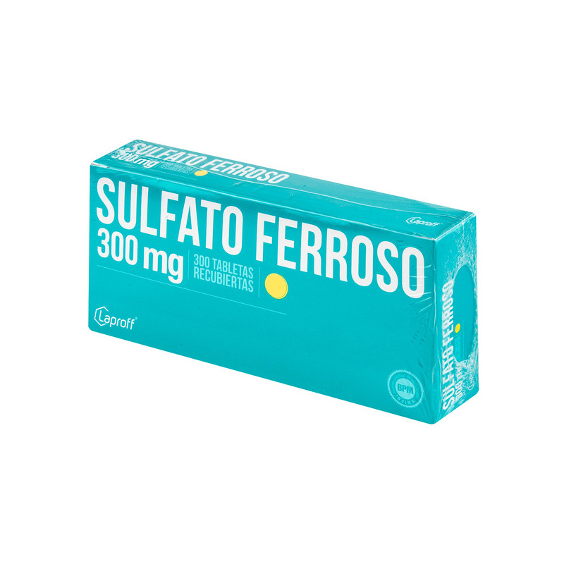 SULFATO FERROSO 300 MG 300 TABLETAS LP