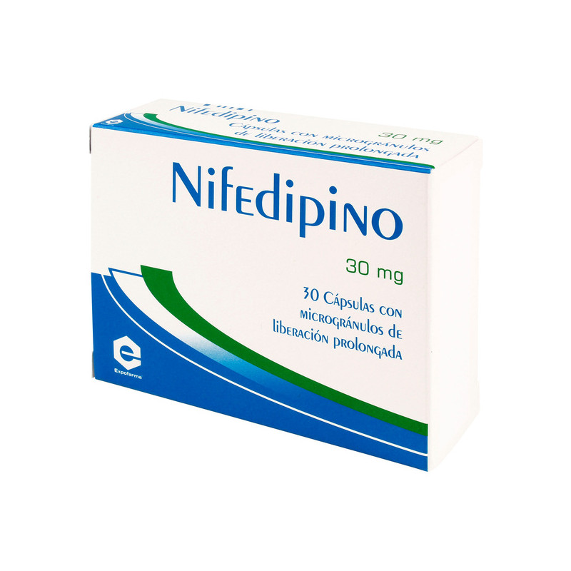 NIFEDIPINO 30 MG 30 CAPSULAS EX