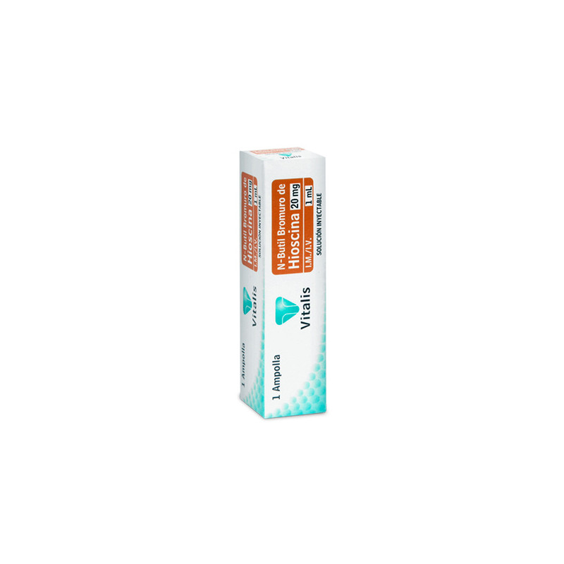 N-BUTIL BROMURO 20MG/1ML 1 AMPOLLA VT
