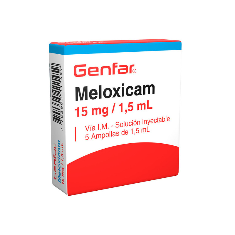( ) MELOXICAM 15 MG/1.5 ML 5 AMPOLLA GF
