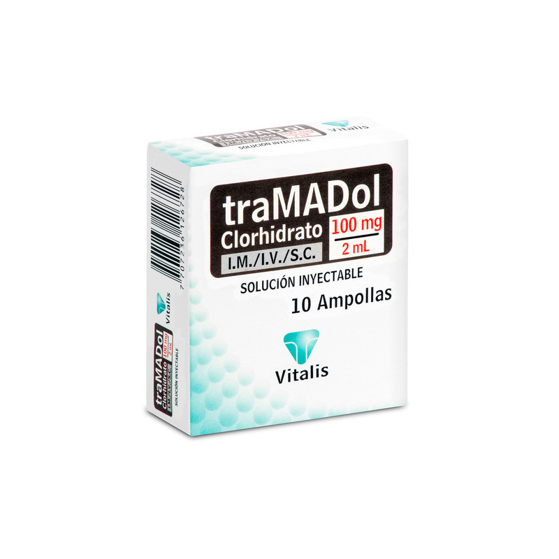 TRAMADOL 100 MG/2 ML 10 AMPOLLAS VT