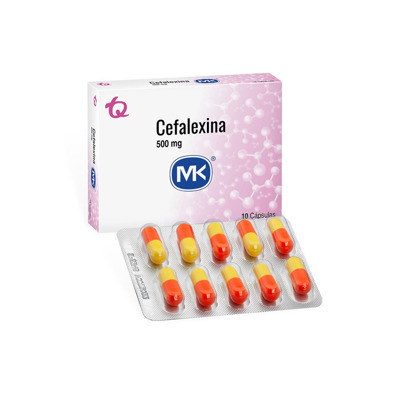 CEFALEXINA 500 MG 10 CAPSULAS MK