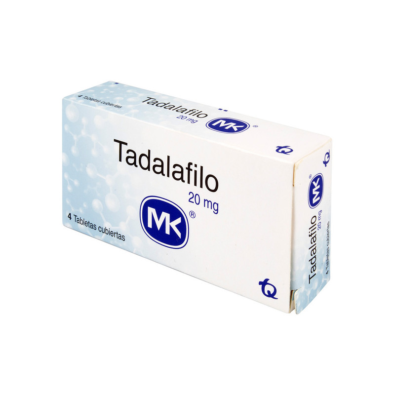 TADALAFILO 20 MG 4 TABLETAS MK