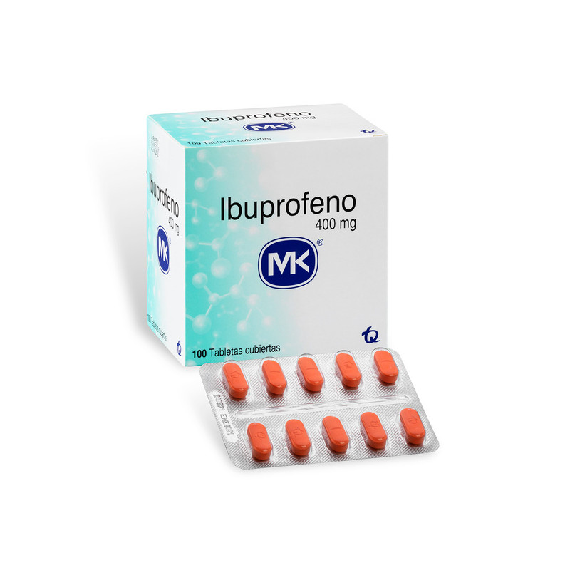 IBUPROFENO 400 MG 100 TABLETAS MK