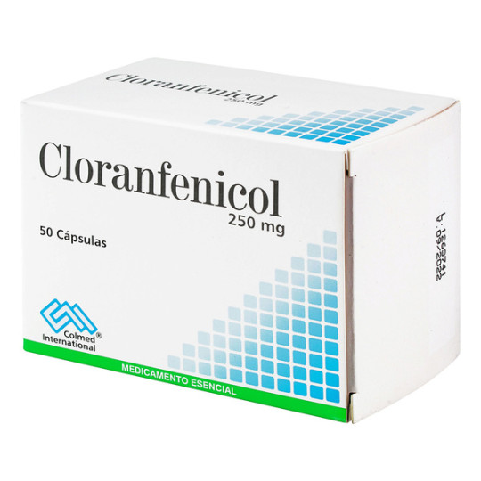 ( ) CLORANFENICOL 250 MG 50 CAPSULAS PC