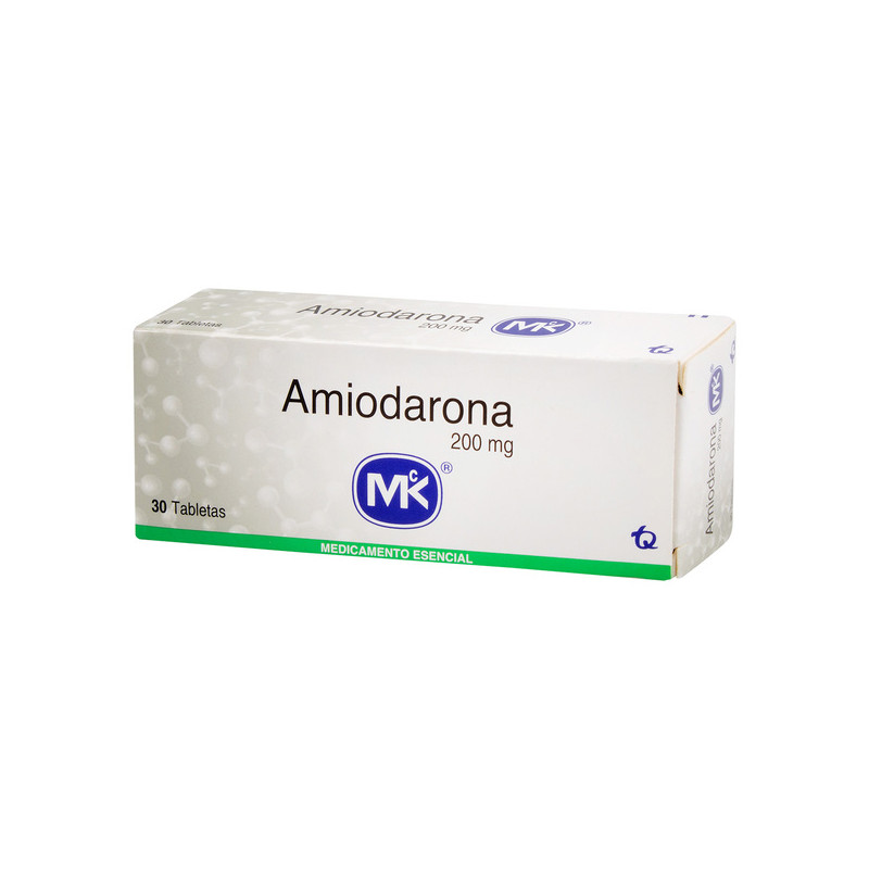 AMIODARONA 200 MG 30 TABLETAS MK (PAE)