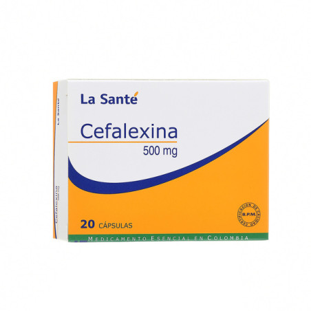 ( ) CEFALEXINA 500 MG 20 CAPSULAS LS                  
