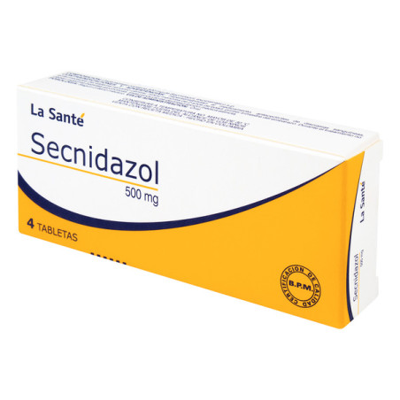 ( ) SECNIDAZOL 500 MG 4 TABLETAS LS