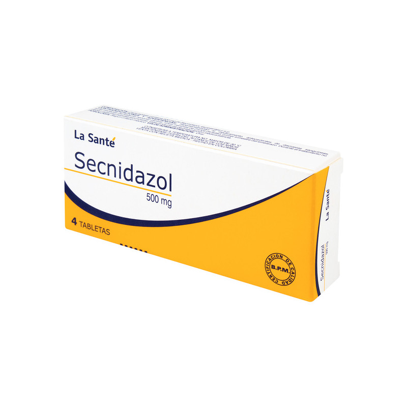 ( ) SECNIDAZOL 500 MG 4 TABLETAS LS