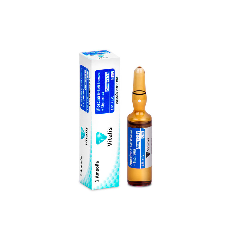 HIOSCINA DIPIRONA 20MG 2.5G/5ML 1AMP.VT