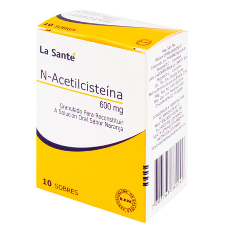 ( ) N-ACETILCISTEINA 600 MG 10 SBS LS