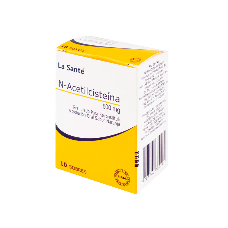 ( ) N-ACETILCISTEINA 600 MG 10 SBS LS