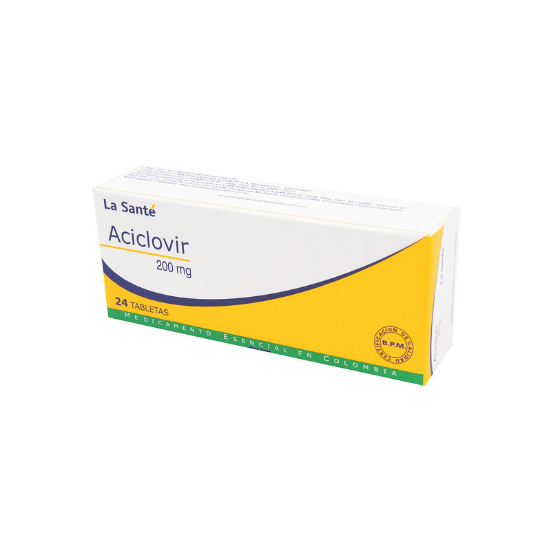 ( ) ACICLOVIR 200 MG 24 TABLETAS LS