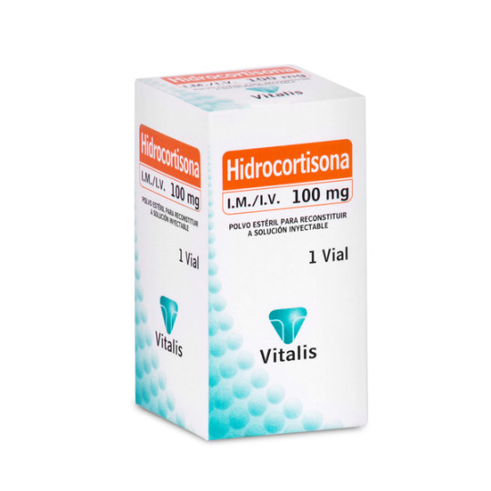 HIDROCORTISONA 100 MG 1 AMPOLLA VT